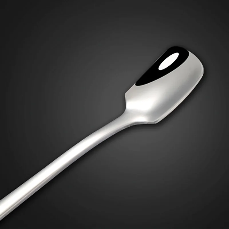 1PC Stainless Steel Long Handle Coffee Spoon Square Shovel Stirring Scoop Drink Tea Cafe Tools Dessert Flatware Kitchen Supplies | Дом и сад