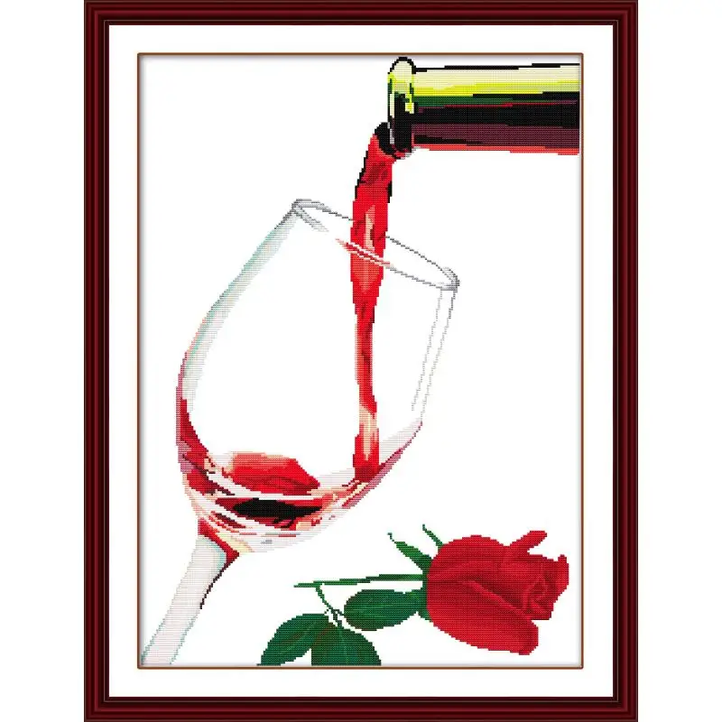 

Набор для вышивки крестиком Joy Sunday Take, домашний декор в европейском стиле, Китайская печать, напечатанный на холсте, декор для ресторана DIY