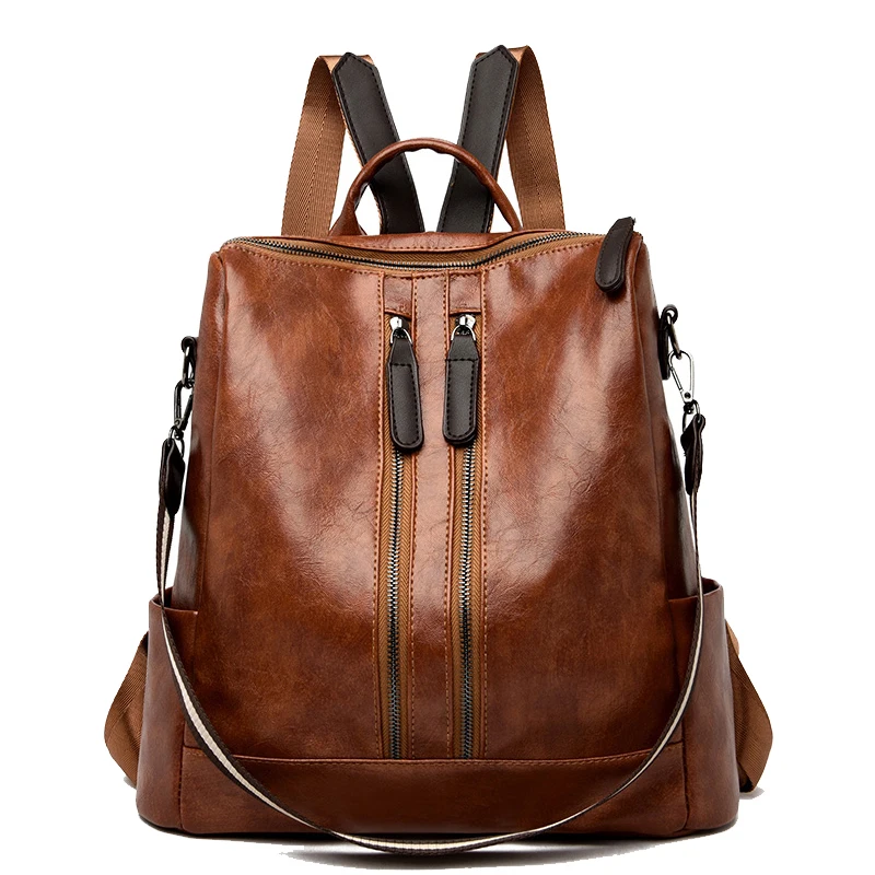 

High Quality Women Leather Backpack 2022 New Shoulder Bags Large Capacity Travel Backpack School Bags for Girls Bagpack Mochila