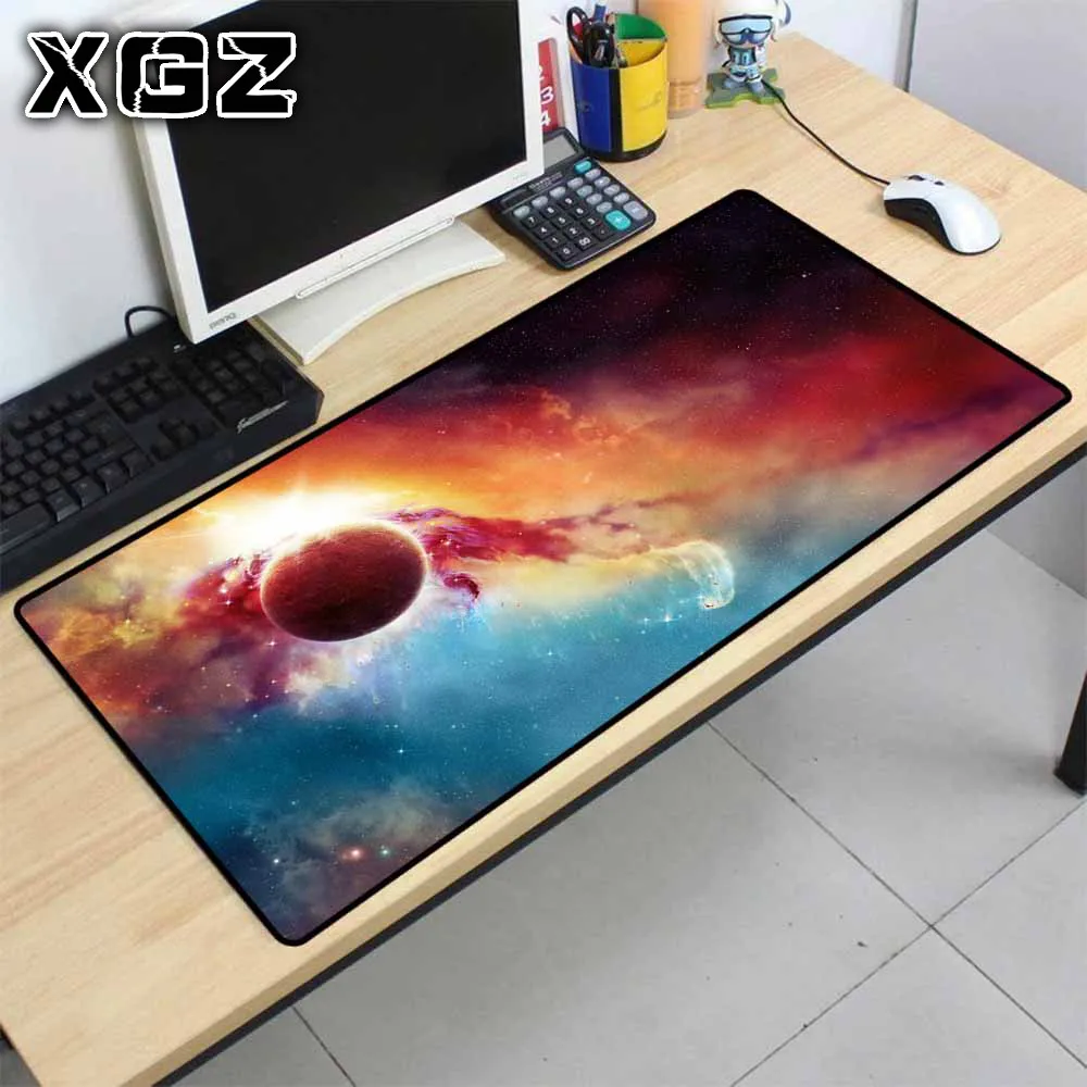

XGZ Starry Sky Moon Pattern Gaming Mouse Pad Wireless Charging Mouse Pad Computer Notebook Desk Mat Mousepad