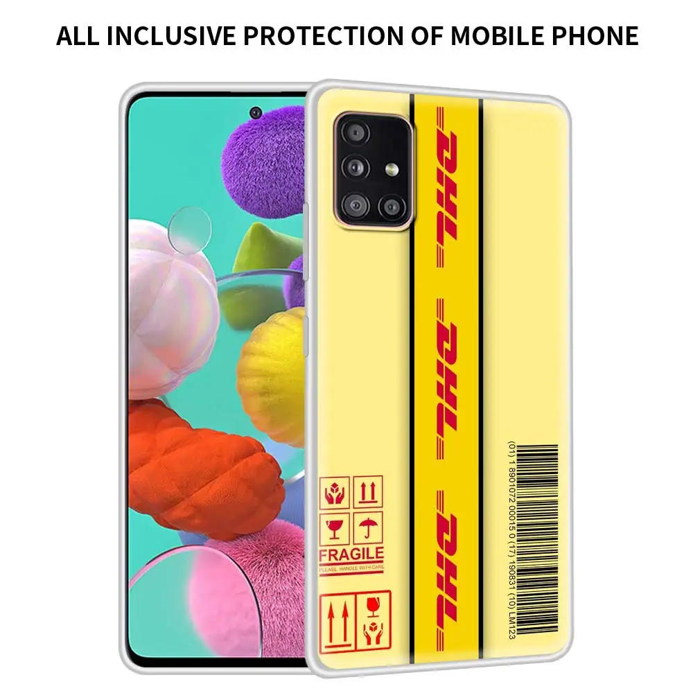 

Dhl Express Case For Samsung Galaxy A51 A71 A21s A31 A41 A12 A72 A32 A52 5G A91 A11 Matte Soft Phone Cover Fundas