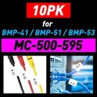 1510PK MC 500 595 виниловая лента для этикеток 12,7 мм Промышленная лента черно-белая совместимая с BMP41 BMP51 BMP53 принтером для этикеток серии M