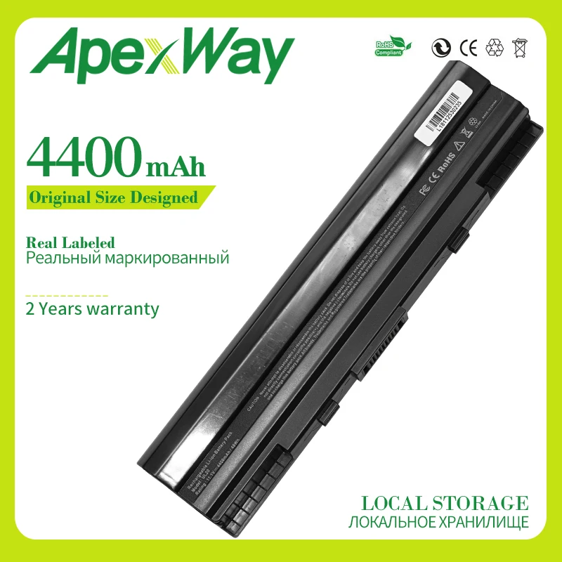 Аккумулятор Apexway 4400 мАч для ноутбука Asus Eee PC UL20 UL20A UL20G UL20VT 1201 1201HA 1201N 1201T