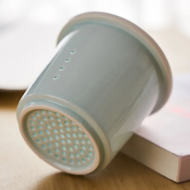 

Luxury Brief Tea Cup Ceramic Mug Large Capacity Office Filter White Water Cup with Cover Mugs Wooden Handle Cups Gift Ideas Box