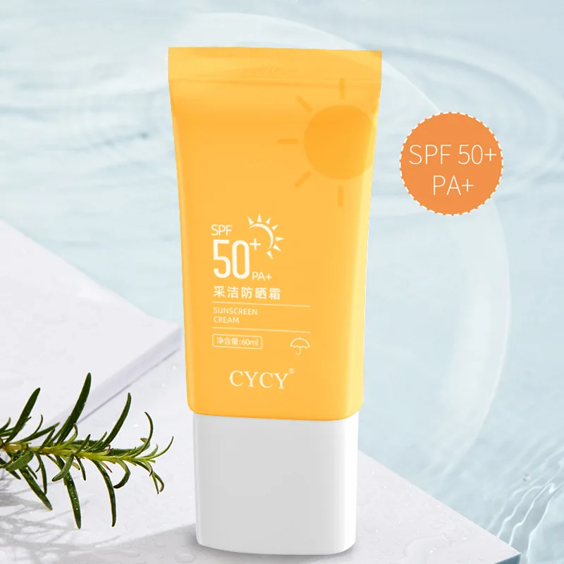 1pc 60g Sunscreen Face and Body Sun Protection UV Protection Waterproof Sweat Proof Refreshing and Not Greasy Sun Cream for Face