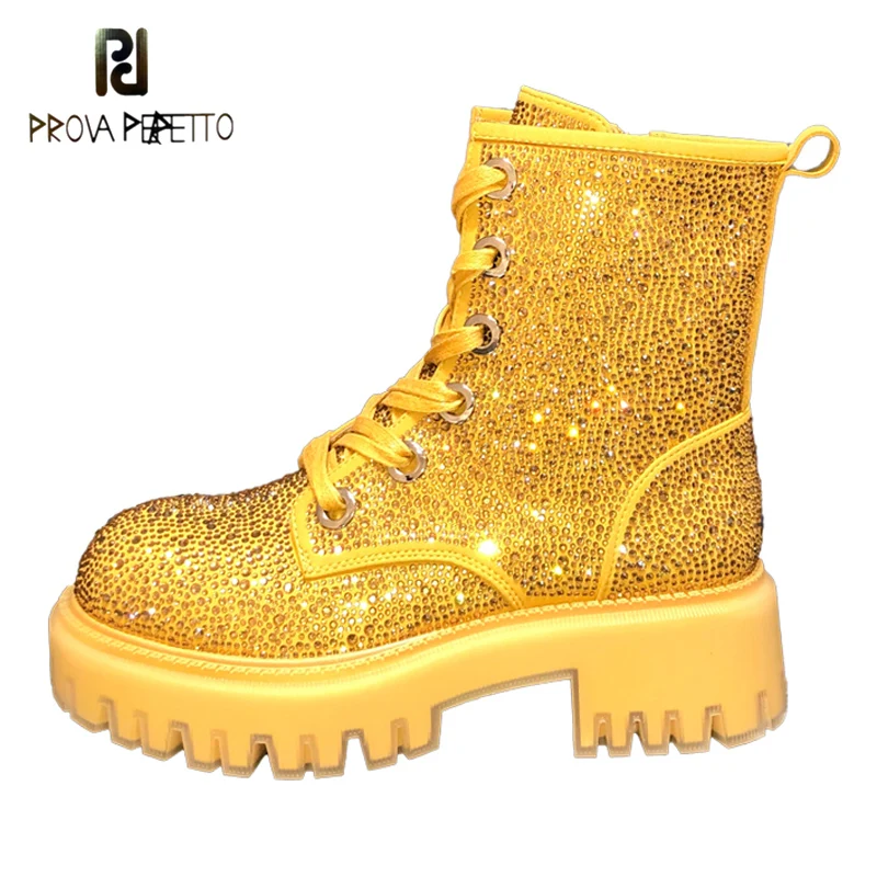 

Кожаные ботинки на толстой подошве, с круглым носком, на молнии