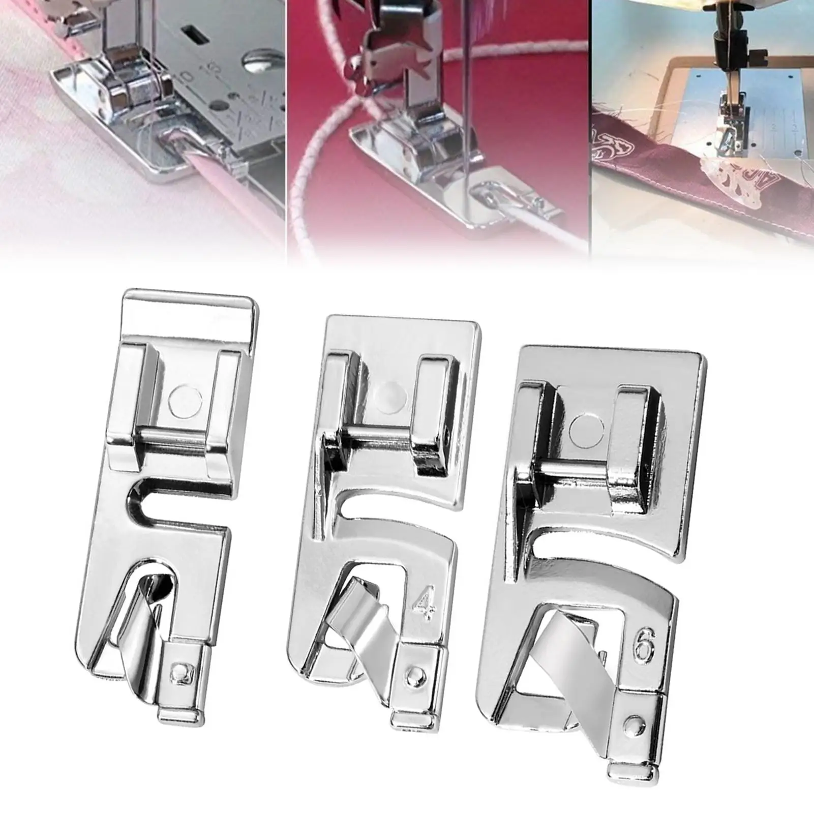 Бытовая швейная машина, лапка высокого качества, эластичный шнур, лента, ткань, стрейч, прижимная лапка