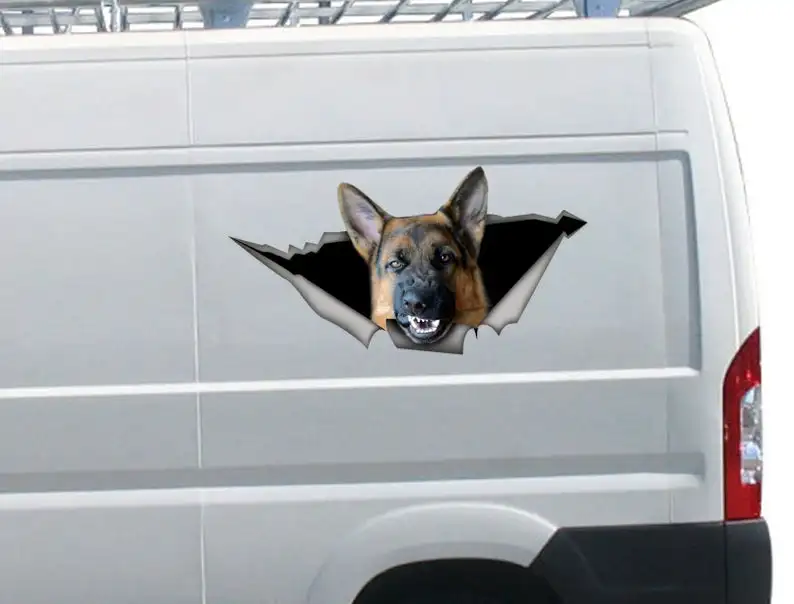 

2021 Angry German Shepherd sticker , pet decal , car decal, german shepherd decal