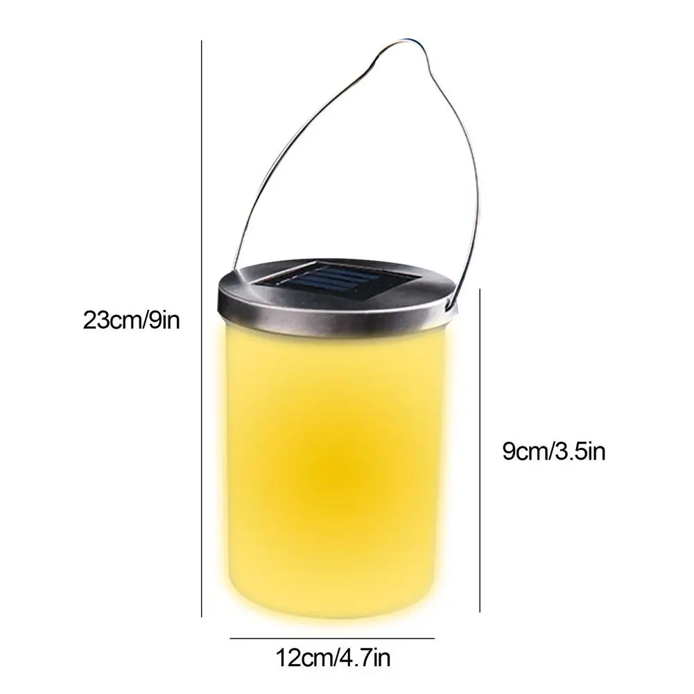 

Hanging Solar Light Outdoor Waterproof LED Garden Solar Lantern With Colorful Lights And Warm Yellow Lights To Decorate Yard