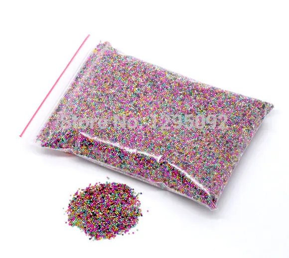 50 г смешанные микро шарики из кристалла икры стеклянный трендовая Икра