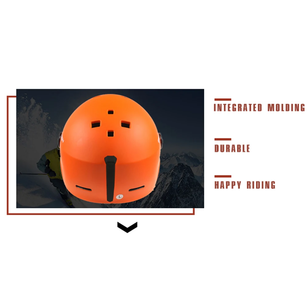 Новый лыжный шлем для мужчин и женщин цельно литый Зимний Лыжный спорт Сноуборд