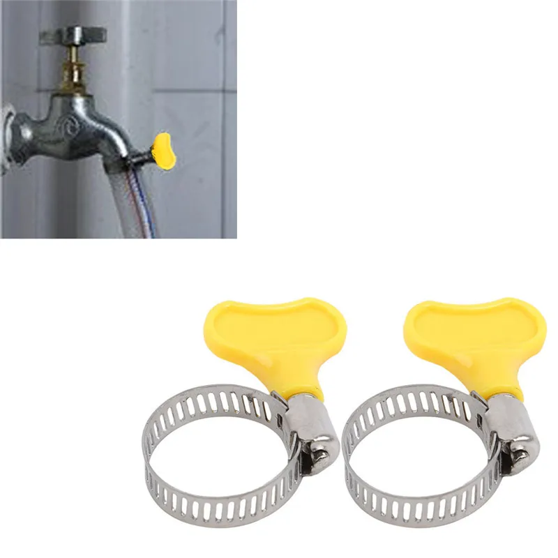 

6pc / Lot Homebrew Pipe Clamp Fit 6mm OD ~ 29mm OD Tube Plastic Handle Stainless Steel Butterfly Hose Clamp