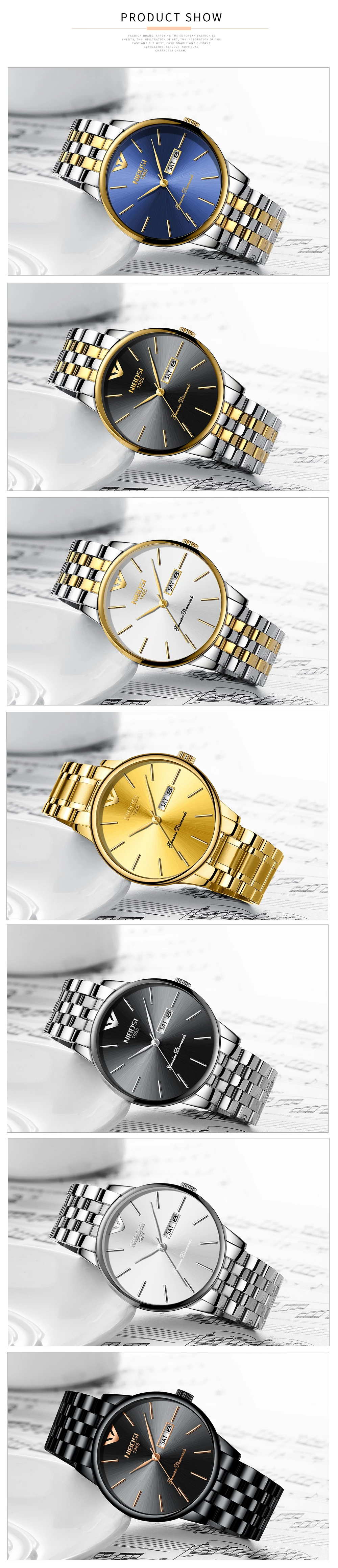 NIBOSI Quartz Clock Sports Men Watch Top Brand Luxury Famous Dress Fashion Watch Male Unisex Ultra Thin Wrist watch Para Hombre