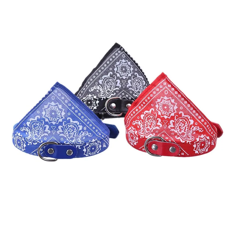 Ошейник из искусственной кожи для домашних животных слюнявчик треугольное