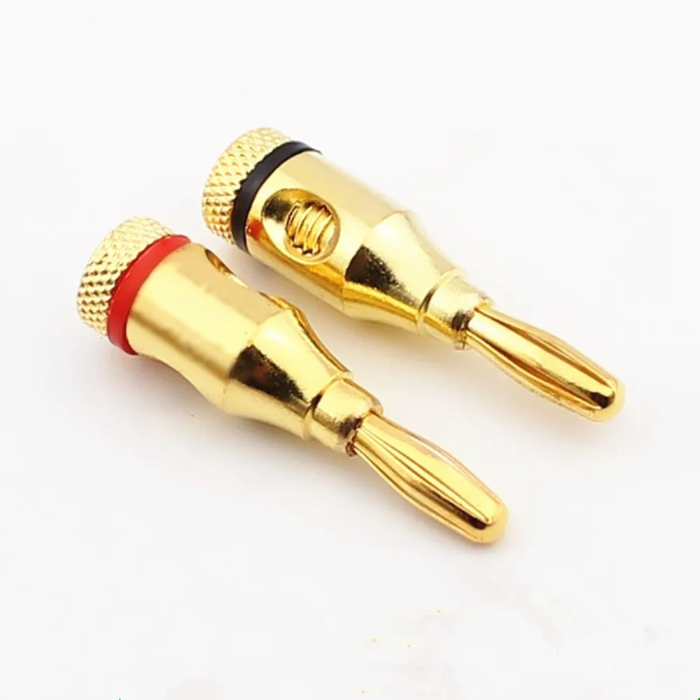 8 шт. медные позолоченные коннекторы для колонок 4 мм | Электроника