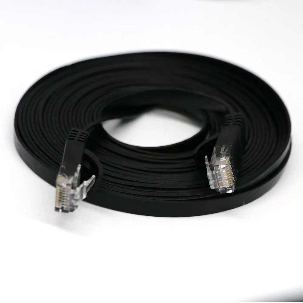 1 м/2 м/3 м/5 м/10 м/15 м/20 м RJ45 CAT6 Ethernet сетевой LAN кабель Плоский UTP патч-маршрутизатор