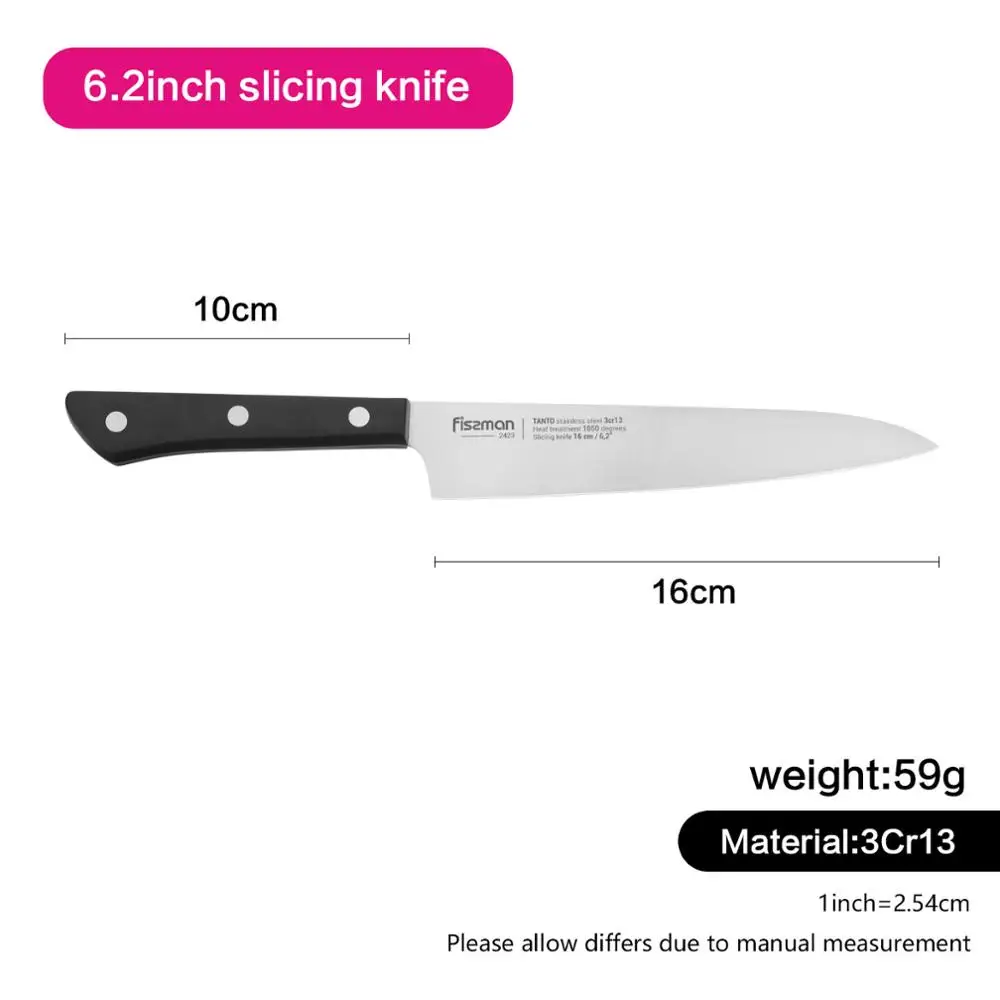 Model 2423 Серия Fissman Tanto, Японские Стальные 3Cr13 кухонные ножи, Кливер, нож сантоку, нож - Цвет: Model 2423