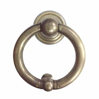 1pcs vintage solid brass door knock morden glass wooden door knocker gate pull knob ring handle for furniture accessories