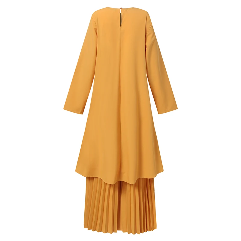 Женская стандартная одежда ZANZEA марокканские турецкие Плиссированные Топы с