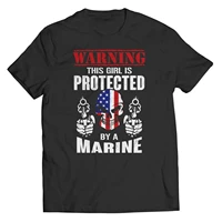 warning this girl is protected by a marine men t shirt gift for marines shirt s 3xl