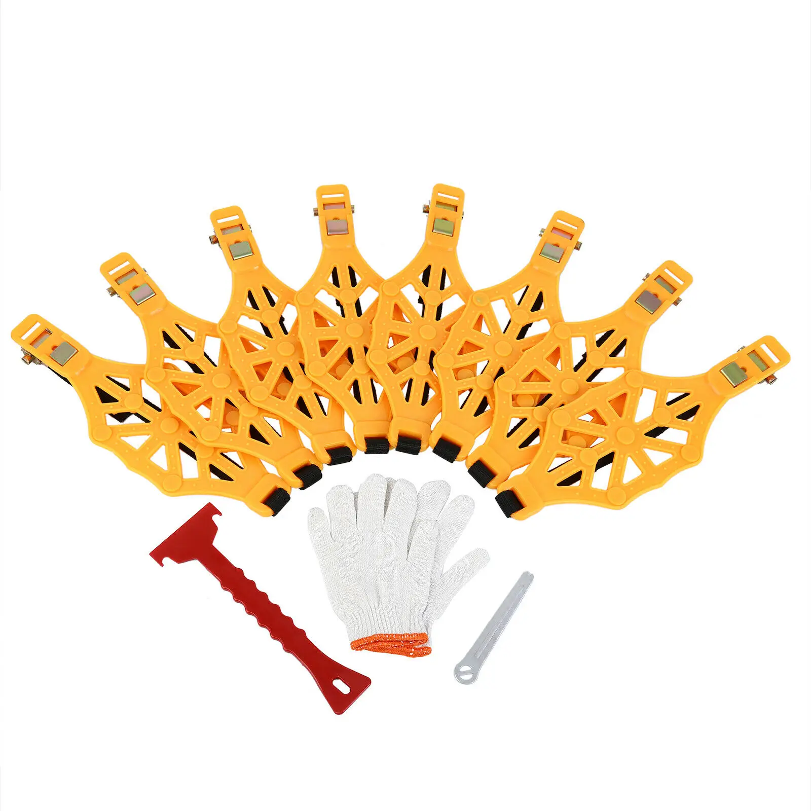 8 шт./компл. автомобильные шины зимние дорожные безопасные для снега регулируемые