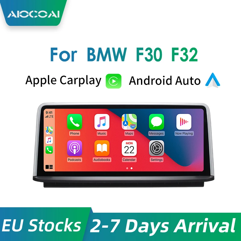 Беспроводной проводной Apple CarPlay Android авто для BMW серии 3 4 F30 F31 F34 F32 F33 F36 F80 сенсорный