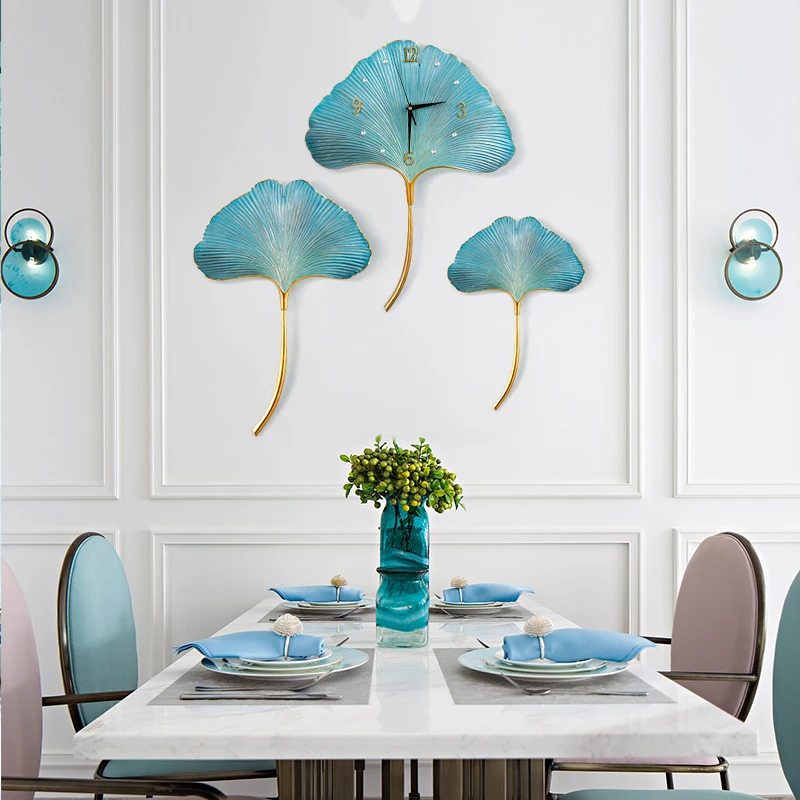 Листьев гинкго светильник Роскошная настенная декорация на стене для творческих