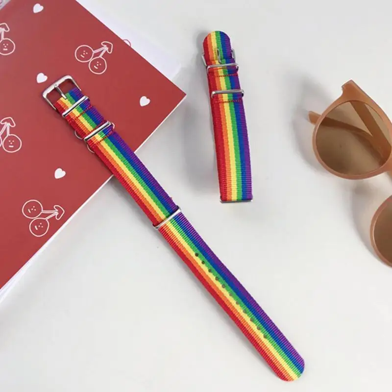 Минималистский непальский Радужный Браслет гордыня плетеная Мужская и женская