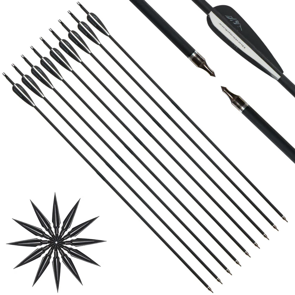 

Охотничьи стрелы из углеродного волокна, 12 шт.