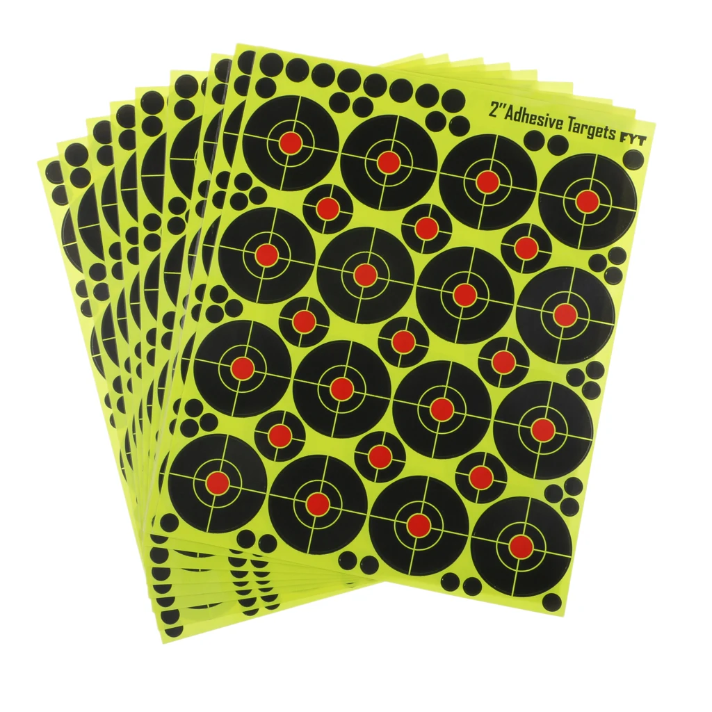 

160pcs/pack Hunting Shooting Target Splatter Reactive Target Stickers Diameter 5cm / 2inch