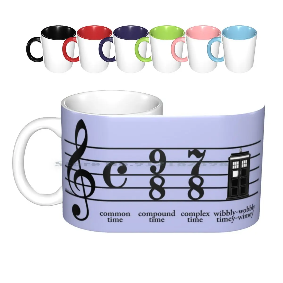 

Керамические кружки Wibbly-Wobbly Timey-Wimey, кофейные чашки, Кружка для молока и чая, музыкальные ноты Once Upon A Time, кто Тардис, оптовый креативный