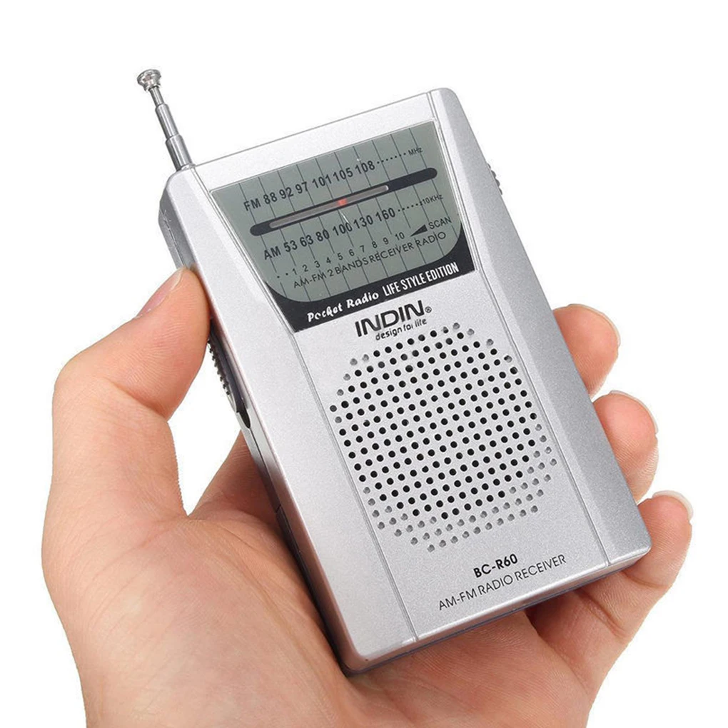 Портативный светодиодный AM/FM радиоприемник телескопическая антенна радио