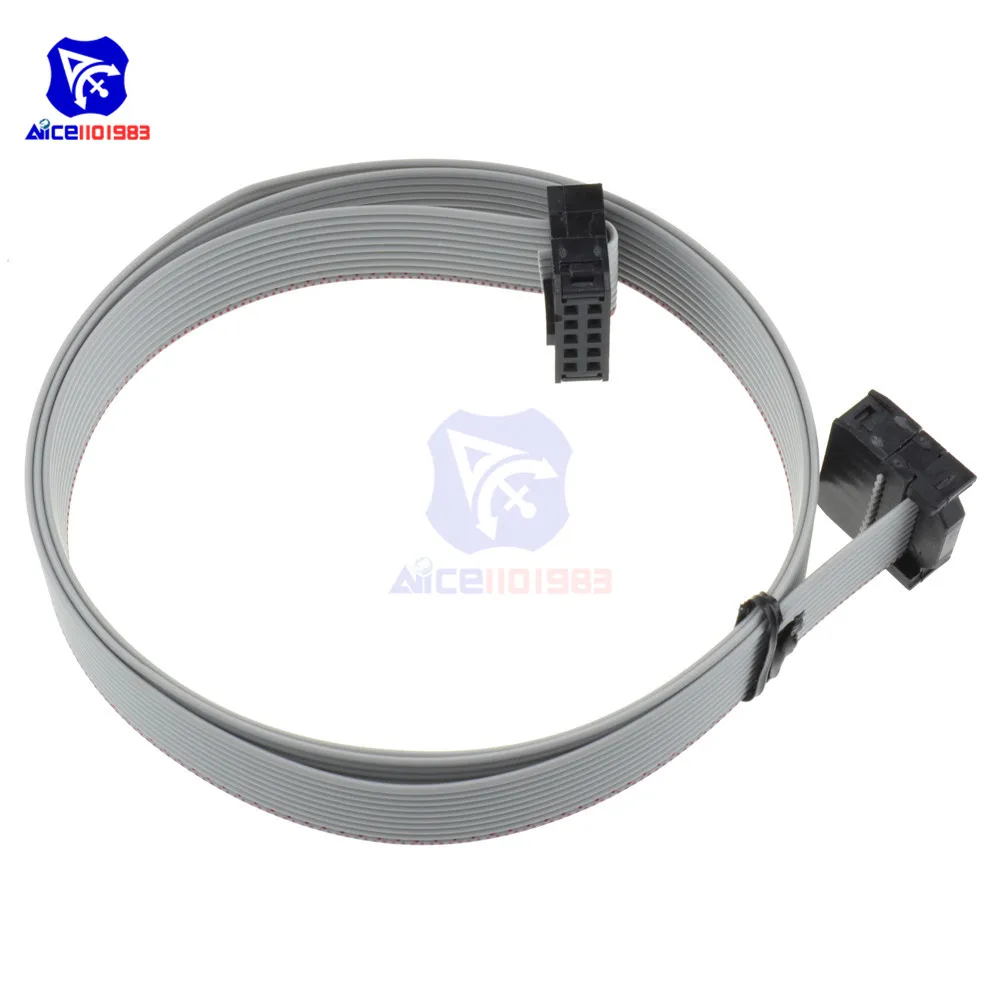 Плоский кабель для передачи данных diymore 70 см 10 Pin USB ASP FAI JTAG AVR P IDC 2 54 мм| |