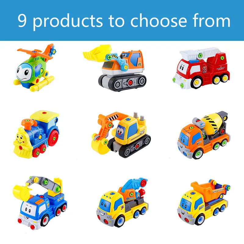 Детский разборный самолетик сделай сам игрушечный автомобиль съемные