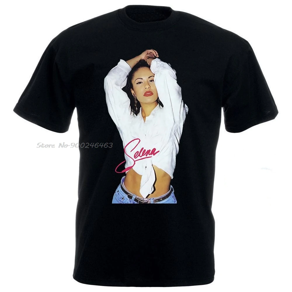 Новинка редкая футболка Selena Quintanilla черный топ Usasz limmed Edition мужские хлопковые