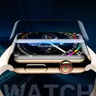 Изогнутая защитная пленка 10D для Apple Watch 5, 4, 3, 2, 1, закаленное УФ-стекло для Apple Watch 38, 40, 42, 44 мм