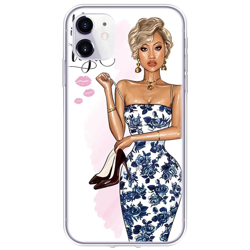 0clhexie Merry Christmas Черный Коричневый чехол для девочки супер мама для TPU iPhone 11 Pro Max XR XS X XS Max 6 5se 7 8 Plus чехол новогодний чехол - Цвет: 0clhexie