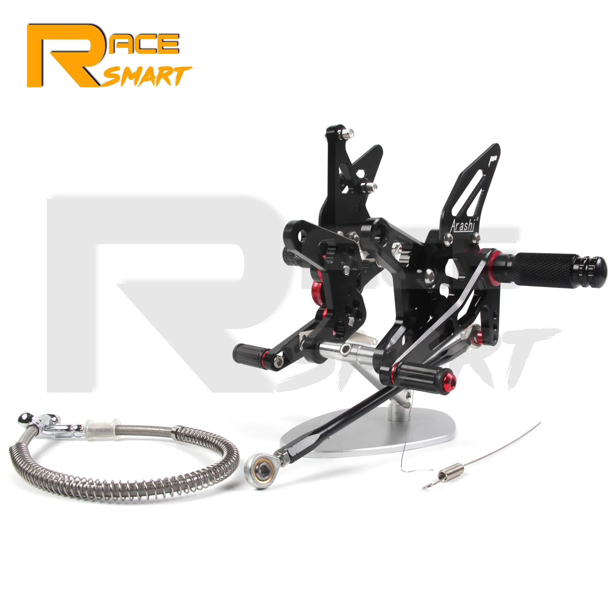 Для KAWASAKI ZX-6R ZX6R ZX636 2007 2008 ZX 6R CNC регулируемые Задние подножки педали аксессуары для