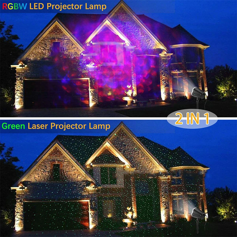 

Festive Mood Lights Decoration Christmas Rotary Waterproof Exquisite Multi-picture Water Pattern Light Floating LED Home Xmas
