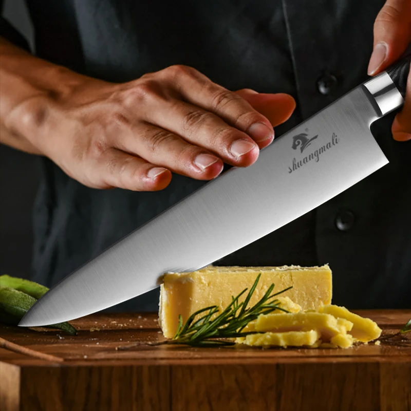 Кливер Gyuto нож из нержавеющей стали для резки мяса шеф-повара кухонный японский