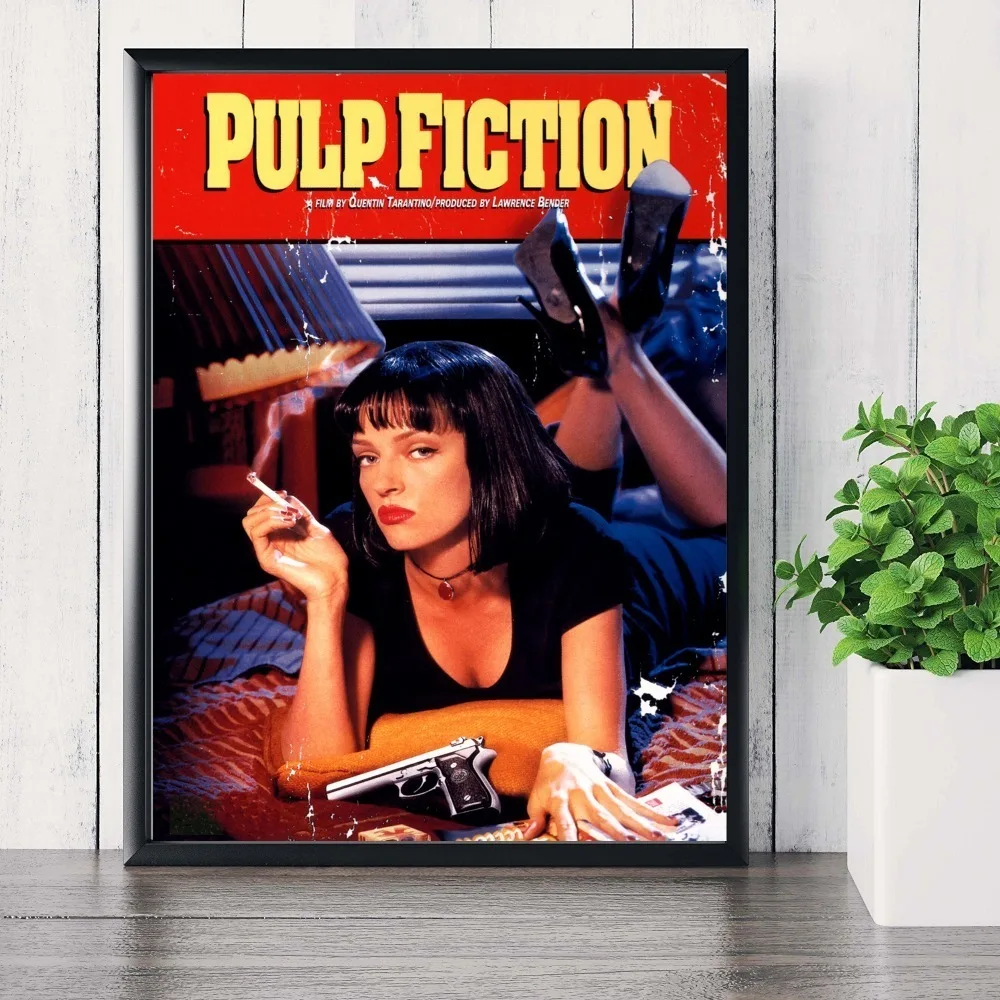 

Pulp Fiction Vintage Movie Poster And Print Canvas Art Painting Wall Pictures For Living Room Decoration Home Decor No Frame