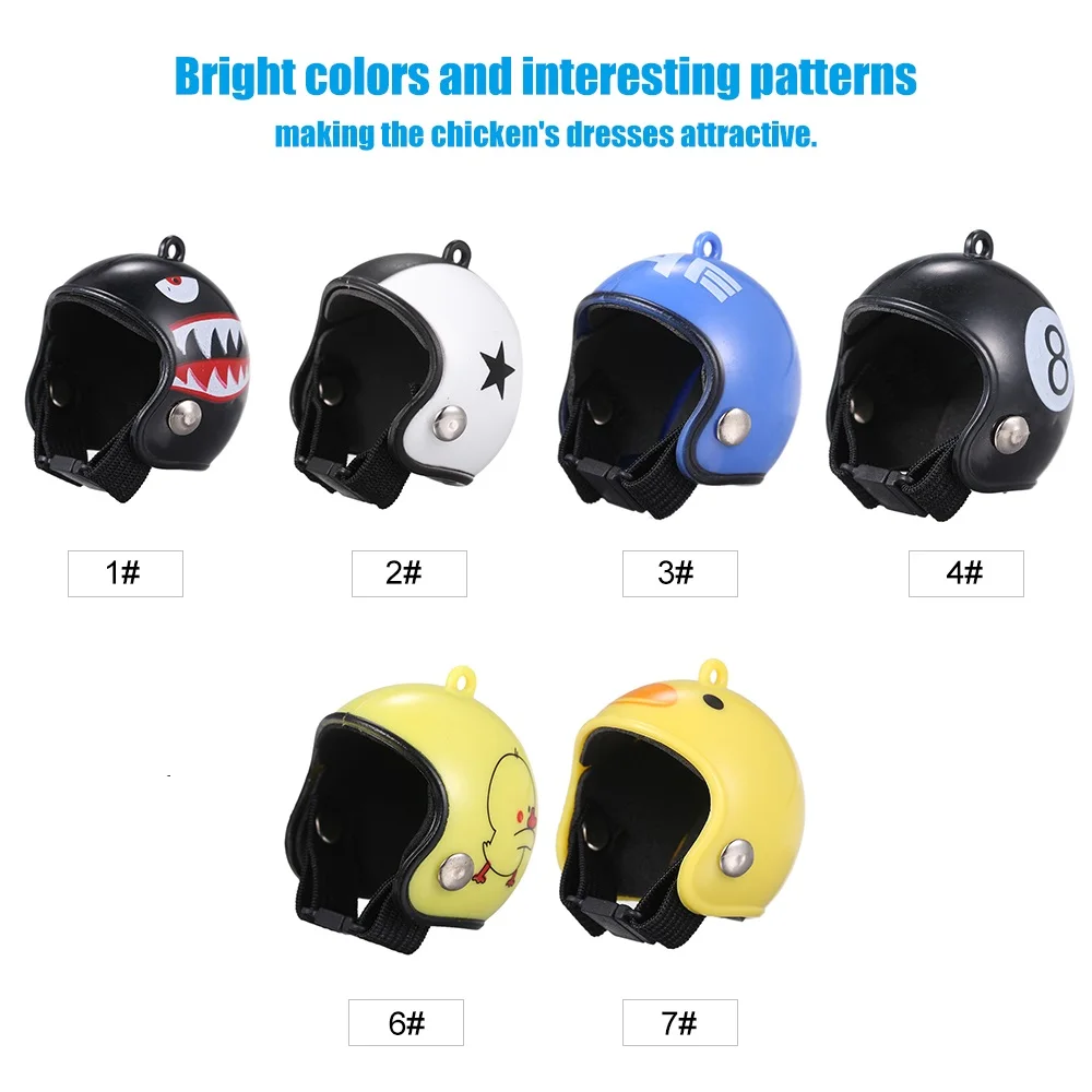 Забавный защитный шлем для курицы маленькая жесткая шапка питомца в форме птицы