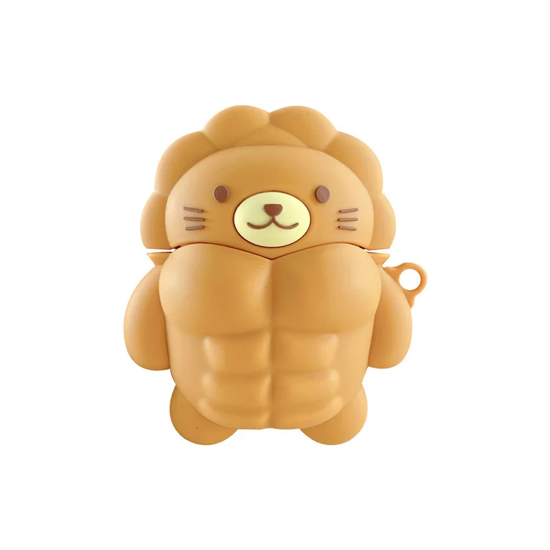 

Spoof Muscular Lion Bear 2021 AirPods 3 Case Apple AirPods 2 Case Cover AirPods Pro Case IPhone Earbuds Accessories AirPod Case