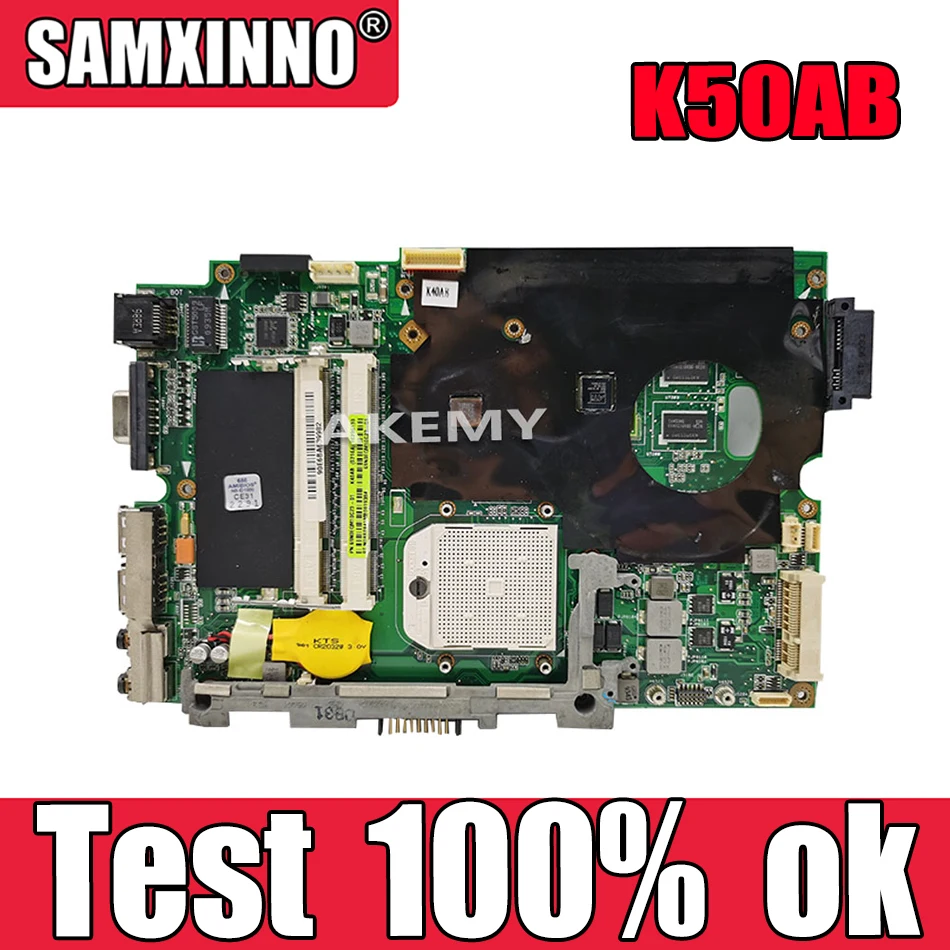 Akemy 15 6 дюйма для For Asus K50AB K50AF K50AD материнская плата ноутбука DDR2 K40AB REV: 2 1 г 100% рабочая