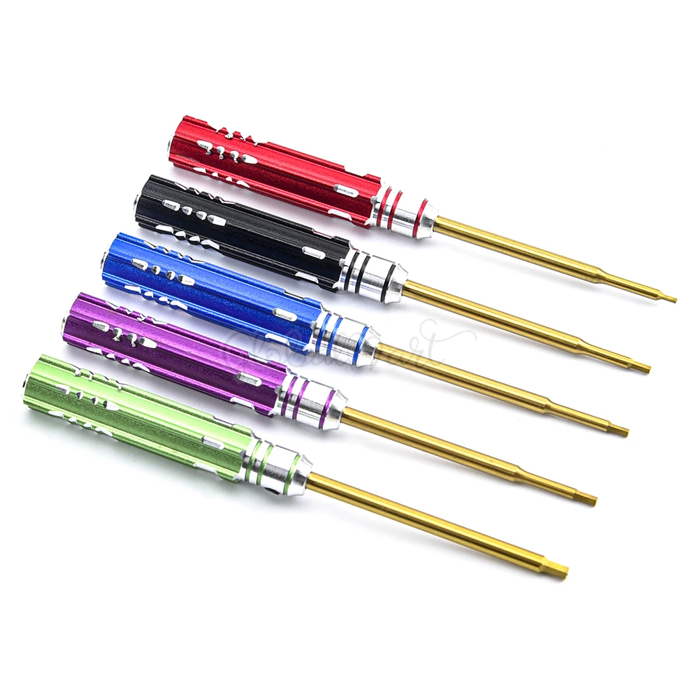 5PCS/Set Hex Screw Driver RC Screwdriver Tools Kit Set 0.9mm 1.27mm 1.3mm 1.5mm 2.0mm for Repair Tool 1/24 Axial SCX24 Car |
