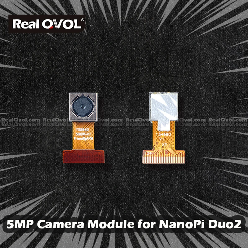 RealQvol FriendlyELEC ELEC 5MP модуль камеры для NanoPi Duo2 QSXGA COMS OV5640 чипсет 2592x1944 720P @ 30 кадров в секунду RealQvol FriendlyELEC ELEC 5MP модуль камеры для NanoPi Duo2 QSXGA COMS OV5640 чипсет 2592x1944 720P @ 30 кадров в секунду