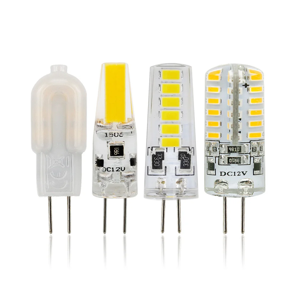 Мини G4 светодиодный лампы 3W 5W 6W DC12V 3014 2835 5730 SMD COB светильник лампы заменить галогенные G4 лампы