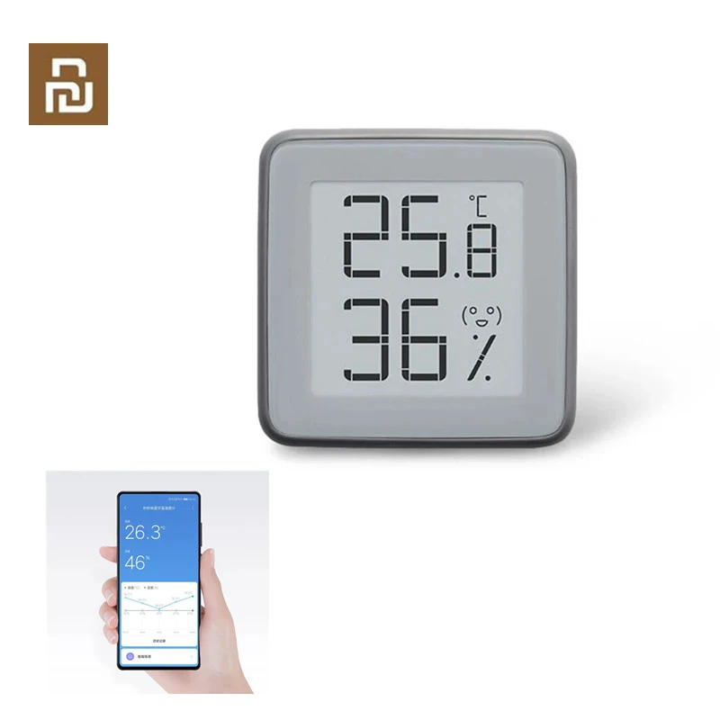 [Upgrade Version] MMC E-Ink Screen BT2.0 Smart Bluetooth Thermometer Hygrometer Works For MIJIA App Home Gadget Tools