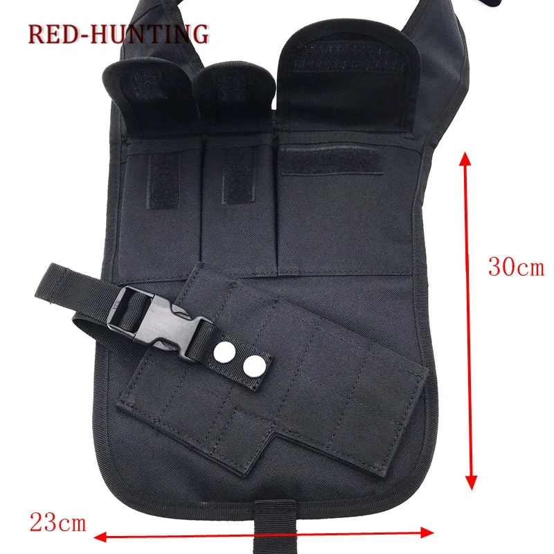 

New Deluxe Outdoor Tactical Hidden Hiking Under Shoulder Helmet Single Shoulder Bag with Extra Hunting Bag
