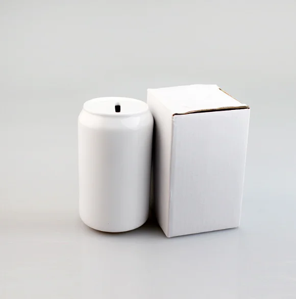 Сублимационная пустая керамическая копилка для монет